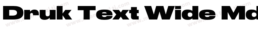 Druk Text Wide Mdium Trial字体转换